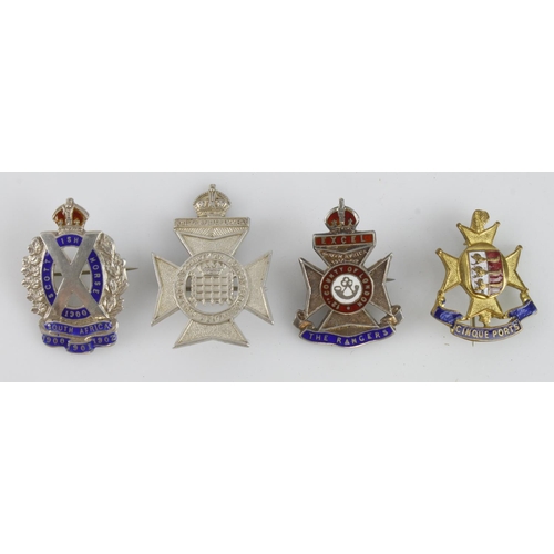 397 - Sweetheart badges 4x different types WW1 era.