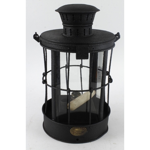 431 - WW1 1916 dated British trench lantern nice clean example all complete came from the Somme France.