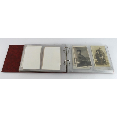 434 - WW1 and WW2 collection of various photo postcards etc folder full.