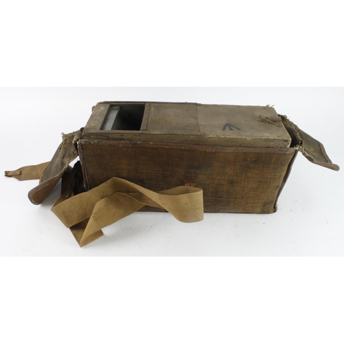 442 - WW1 British Adams Folding Trench Periscope in its original canvas carry case. Circa 1916.