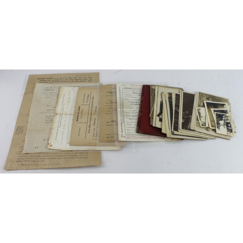 459 - WW1 documents, photos etc., to 24700 Pte Charles Tilbrook, Essex Regiment wounded in action with som... 