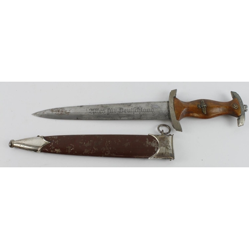 46 - Early German 3rd Reich S.A Dagger. Rare Maker Gust Häker.