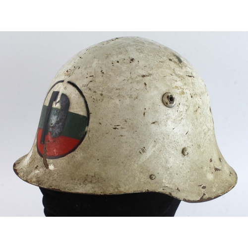 480 - WW2 ? Hungarian military police helmet.