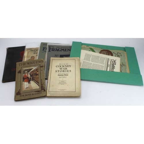 500 - WW2 collection of assorted booklets including weapons and training manuals, WW2 hummer and propagand... 