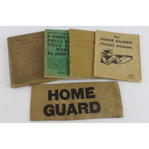 510 - WW2 Home Guard certificate of service to Denis Henry White with Defence medal, Home Guard arm band a... 