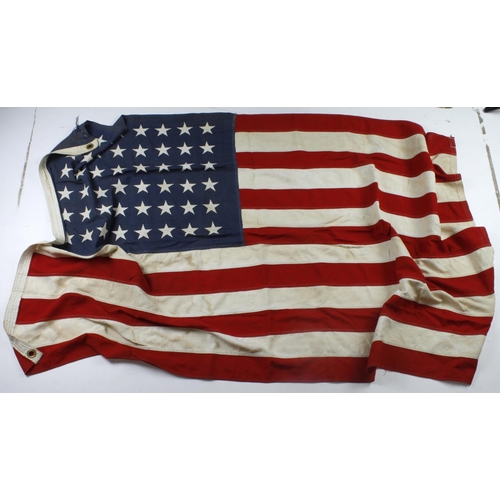 519 - WW2 period US army flag some age and wear.