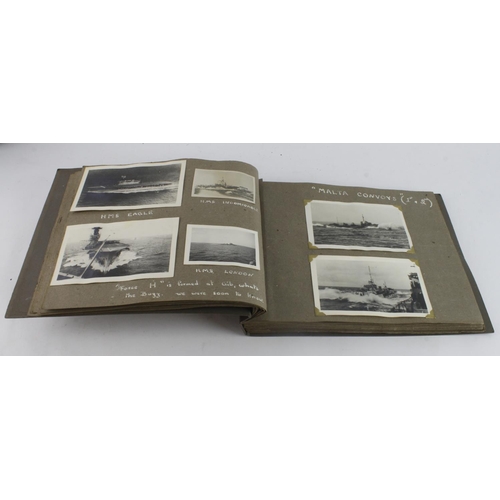 520 - WW2 personal photo album for 1940 - 1942 HMS Antelope, served on the Russian Convoys, etc. Several p... 