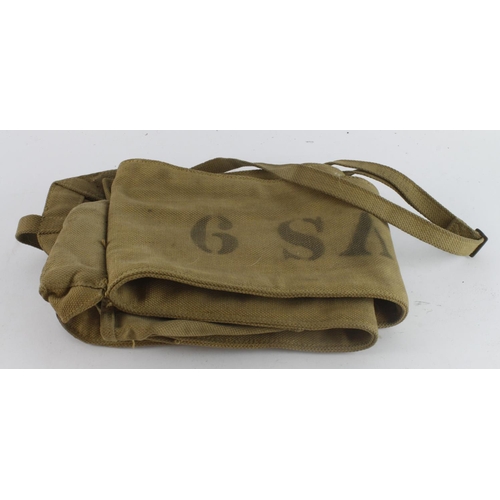 528 - WW2 SAS webbing rifle bag stencilled to one side 6 SAS.