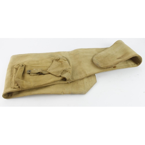 538 - WW2 Webbing Rifle Bag for the No4 Rifle and SMLE, inside top flap are the letters 