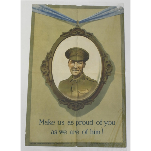 551 - WWI Poster 'Make Us as Proud of You as We Are of Him!, published by the Parliamentary Recruiting Com... 