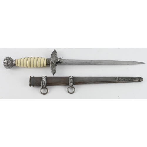 59 - German 3rd Reich 2nd Pattern Luftwaffe Officers Dagger. Produced by wMw Waffen Circa 1937. There is ... 