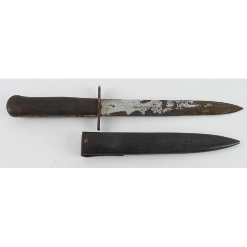 63 - German Luftwaffe Pilots Boot Dagger with acceptance stamp. Maker Hörster.