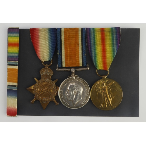 645 - 1915 Star Trio (59914 Pte R E Coe RAMC) (3)