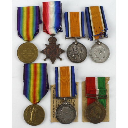 679 - Anderson family (?) medals - 1915 Star Trio (373 Dvr R A Anderson RFA), BWM & Victory Medal (160255 ... 