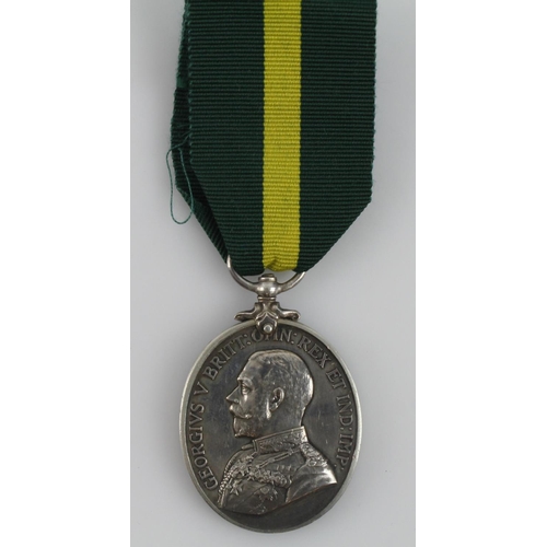 680 - Army LS&GC Geo V Territorial Force Efficiency medal 740190 Sjt T J Chick RFA.