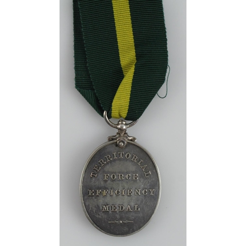 680 - Army LS&GC Geo V Territorial Force Efficiency medal 740190 Sjt T J Chick RFA.