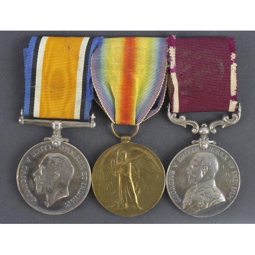 691 - BWM & Victory Medal (16496 A.Sjt W Bailey RA) with GV Army LSGC Medal (1401653 Sjt W J Bailey RGA).