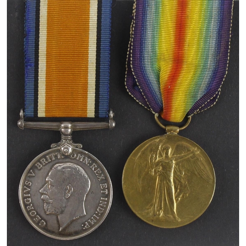 698 - BWM & Victory Medal (23026 Pte E A Wake R.War.R) served with 9th Bn