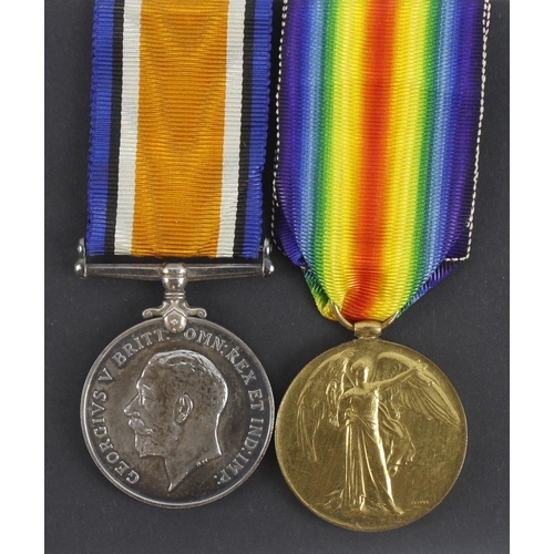 704 - BWM & Victory Medal (29956 Pte L S Cox Norfolks) served 9th and 2nd Bn's