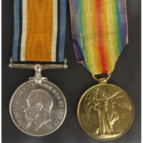 710 - BWM & Victory Medal (40645 Pte W Keylock Devon R) served 14th Bn