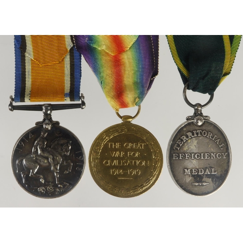 715 - BWM & Victory Medal (53197 A.Sjt J L O'Connor Suffolks), and TFM GV (3647324 Cpl J L O'Connor 5-P.W.... 