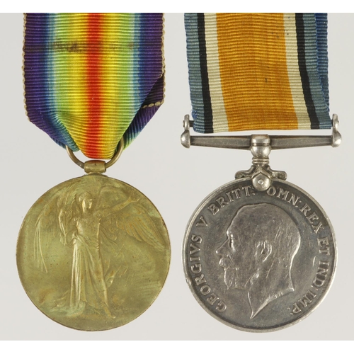 718 - BWM & Victory Medal (J.5037 E W Wright PO RN) born Leyton, Essex. MID L/G 8/3/1920. Awarded the Dist... 