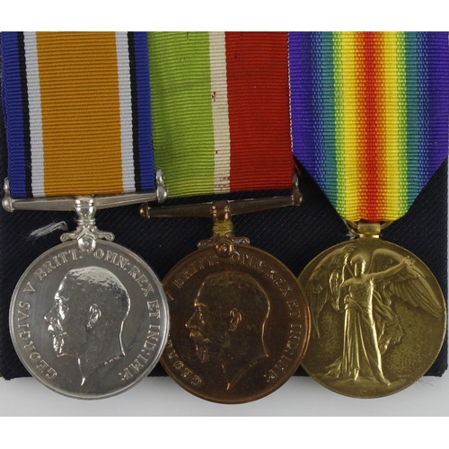 719 - BWM & Victory Medal (J.60357 H W Narborough AB RN) Mercantile Marine Medal (Henry W Narborough). Bor... 