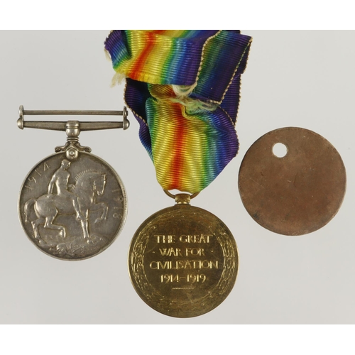 721 - BWM & Victory Medal (K-2229 Pte F E Bannister R.Fus) served 22nd and 24th R.Fus