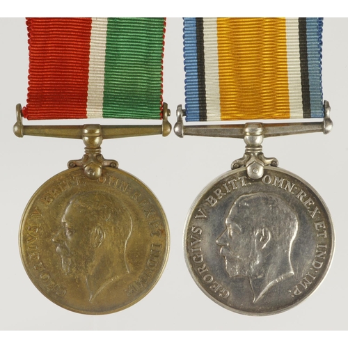 739 - BWM & Victory Medal named (William H. Thomson). Born Leith, 1884. With research. Officaly renamed ??... 