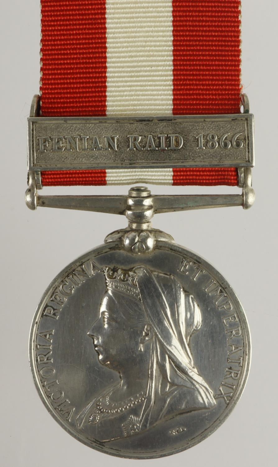 Canada General Service Medal 1899 With Clasp Fenian Raid 1866, Named ...