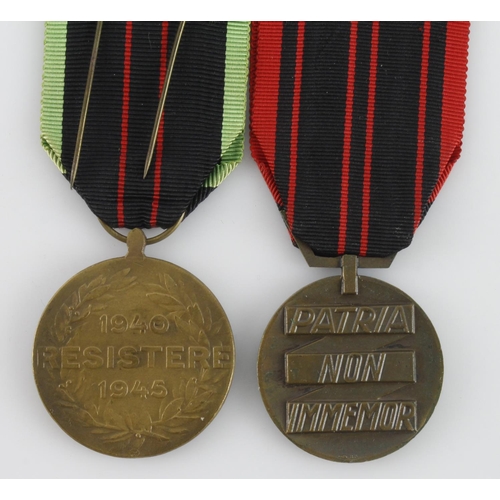 805 - French and Belgium WW2 resistance medals.