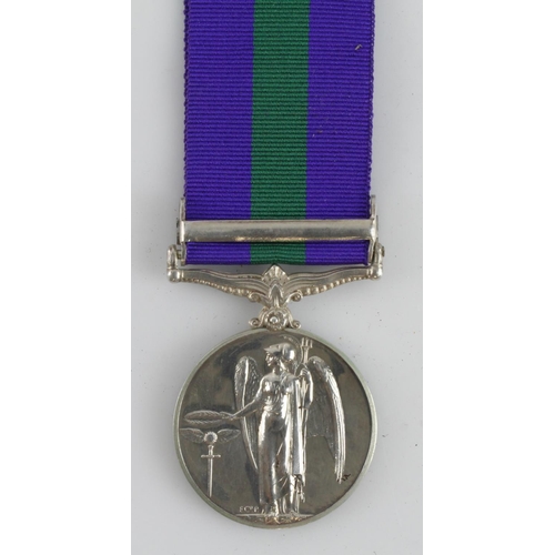 825 - GSM GVI with S.E.Asia 1945-46 clasp (14986627 Tpr C R Jones RAC). With copy medal roll, served 146th... 