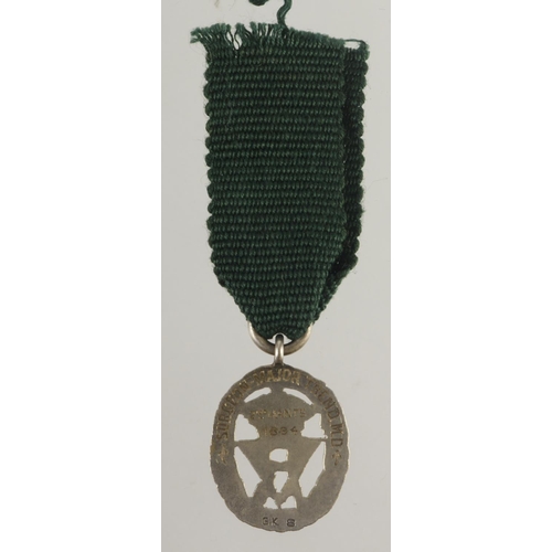 885 - Miniature medal Volunteer Officers Decoration VR cypher, named (Surgeon-Major Trend M.D. 2nd Hants 1... 