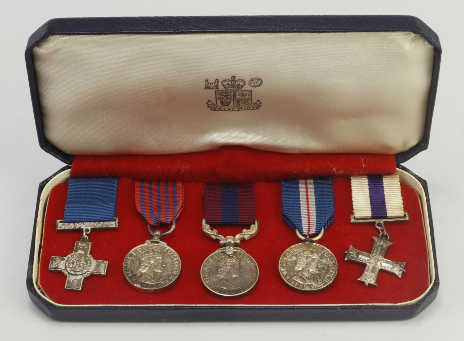 Miniature medals - George Cross, George Medal QE2, DCM QE2, QGM, MC ...