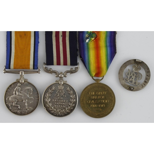 896 - MM GV (276334 Pte - A.Cpl H W Evans 10/Essex R), BWM & Victory Medal (276334 Cpl H W Evans Essex R),... 