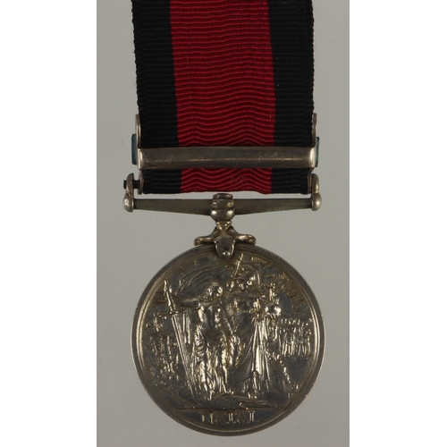 900 - Natal Rebellion Medal with 1906 clasp (Pte E Hutchinson, Natal Rangers).