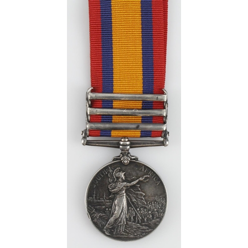 916 - QSA with bars CC/OFS/Trans named (3284 Pte W H Orrell 1st L.N.Lanc Regt). With copy medal roll