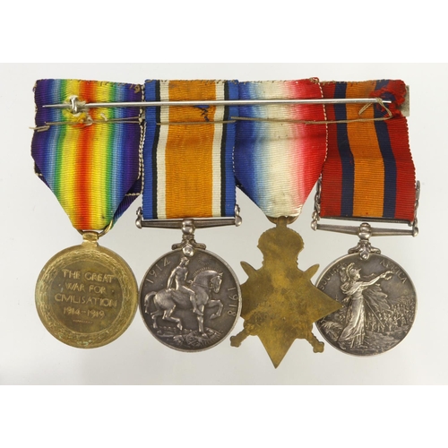 928 - QSA with bars Trans/SA02 (4457 Pte T Nichols Norfolk Regt) and 1915 Star Trio (3562 Pte T Nichols No... 