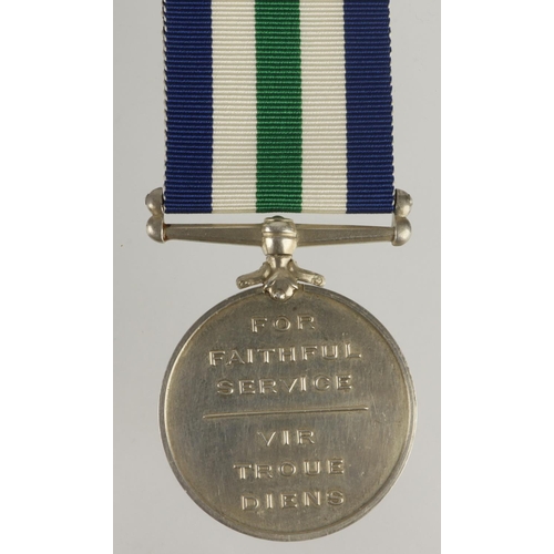 942 - South Africa Prisons Service Failful Service Medal (NO.3056 2/CL.CH.WDR G P Brits). Note#MYB 290