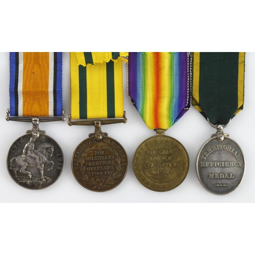 948 - Territorial Force War Medal, BWM & Victory Medal  (484069 Dvr A Hughes RE) T.F.Efficiency Medal GV 2... 