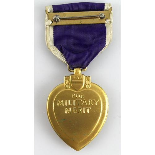 952 - US WW2 Purple Heart numbered on the edge 3566243 researchable.