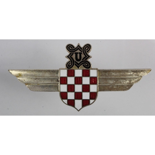 996 - German / Croatian Pilots badge, sometimes seen worn by Luftwaffe Officers.