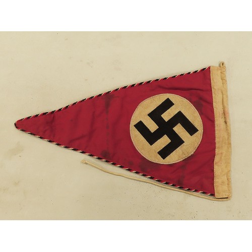 1052 - German 3rd Reich NSDAP pennant flag.