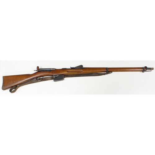 145 - Swiss 7.5 x 53.5mm Schmidt Ruben Model 1889 Service Rifle, early 20th Century straight-pull bolt-act... 