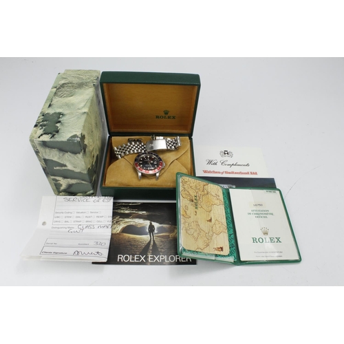 494 - Rolex Oyster Perpetual date GMT-Master 'Pepsi' stainless steel cased gents wristwatch, ref. 16750, s... 