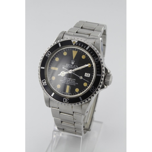 554 - Rolex Oyster Perpetual Date Sea-Dweller 'Great White' stainless steel cased gents wristwatch, ref. 1... 