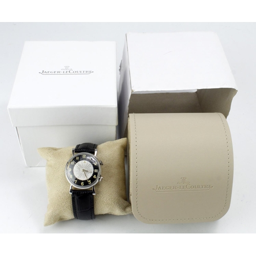 624 - Jaeger-LeCoultre Memovox World Time Alarm stainless steel cased gents manual wind wristwatch, ref. 1... 