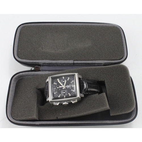 639 - Tag Heuer Monaco stainless steel cased gents automatic chonograph wristwatch, ref. CW2111-0. The bla... 