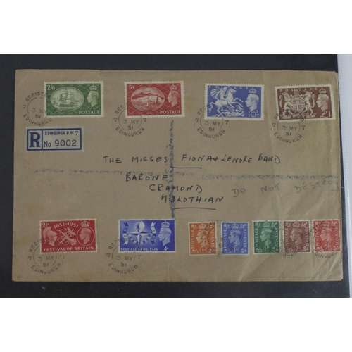 432 - Unusual KGVI FDC with all the issues of 3rd May 1951 - Festival of Britain set, 5x definitives, and ... 