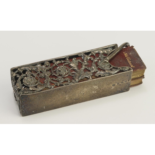 67 - Victorian New Testament & Book of Common Prayer, contained in an ornate silver case (hallmarked 'L.E... 